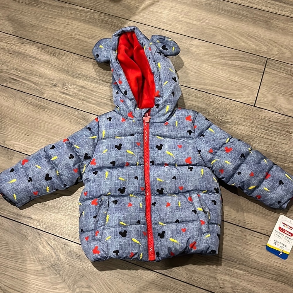NWT Disney Junior Mickey Mouse jacket size 12-18 months